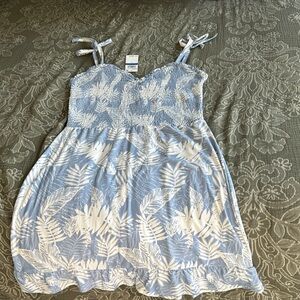 Tropical blue women’s dresss
